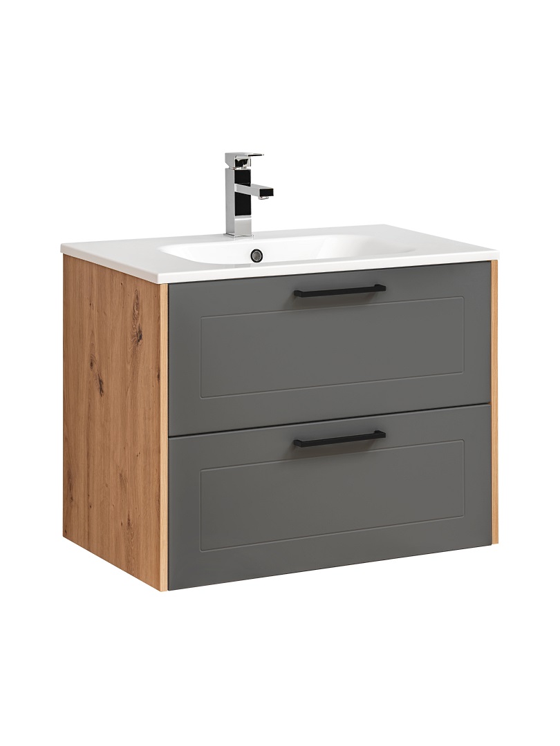 commad - Madera 821 FSC Šedý Grafit kúpeľňová skrinka